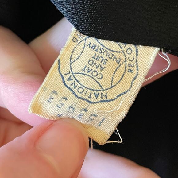 Honore L 100% Cashmere jacket trench coat black luxury button winter minimalist - Picture 9 of 9